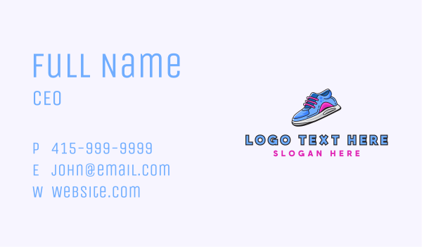 Fashion Activewear Shoes Business Card Design Image Preview