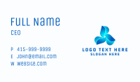 Blue Cooling Propeller Business Card Image Preview