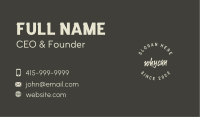 Urban Freestyle Wordmark Business Card Image Preview