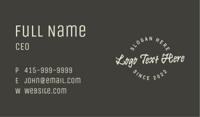 Urban Freestyle Wordmark Business Card Image Preview