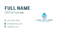 Droplet Car Cleaning Services Business Card Design
