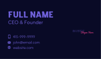 Fun Nightclub Wordmark Business Card Image Preview