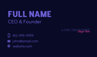 Fun Nightclub Wordmark Business Card Image Preview