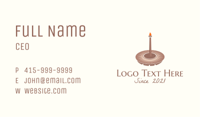 Olympic Torch Coliseum Business Card Image Preview