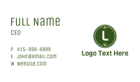Green Stars Badge Business Card Image Preview