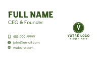 Green Stars Badge Business Card Image Preview