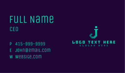 Digital Square Pixel  Business Card Image Preview