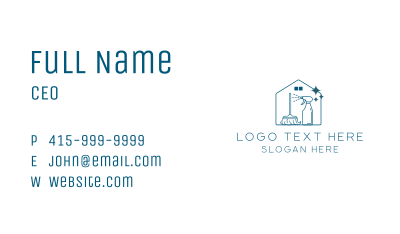 House Cleaning Tools Business Card Image Preview