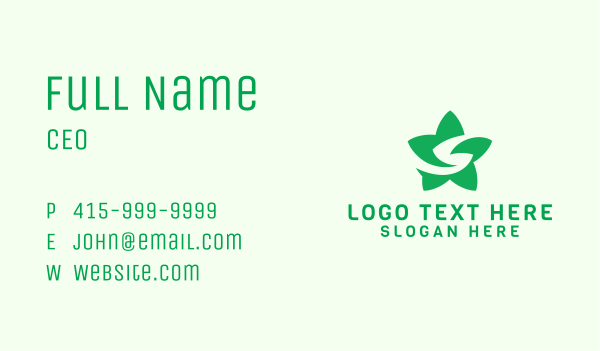 Flower Star Letter S Business Card Design Image Preview