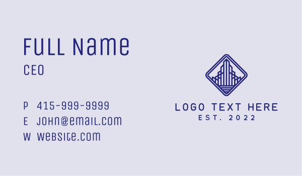 Building Tower Construction Business Card Design Image Preview