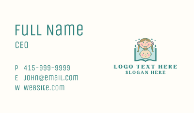 Children Story Book Business Card Image Preview