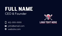 Skull Baseball Sports Business Card Preview