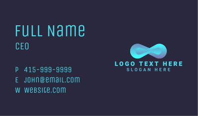 Startup Infinity Loop Business Card Image Preview