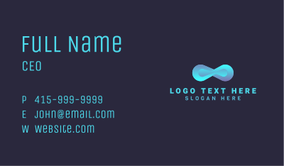 Startup Infinity Loop Business Card Image Preview