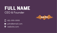 Orange Cloud Graffiti Business Card Image Preview