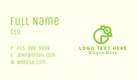 Green Chameleon Pet Business Card Image Preview