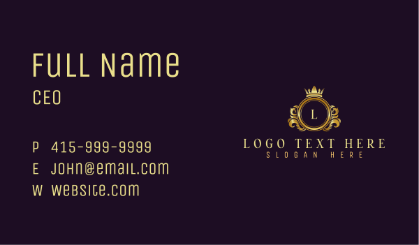 Luxury Boutique Fashion Business Card Design Image Preview