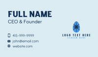 Blue Decorative Egg Business Card Design