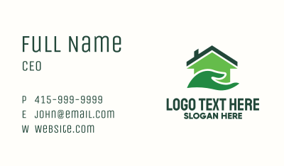 Hand House Real Estate Business Card