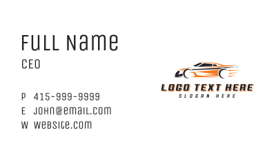 Automotive Fast Car Business Card Image Preview