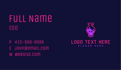 Poison Vial Outline Business Card Image Preview