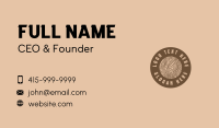 Woodgrain Craft Workshop Business Card Image Preview