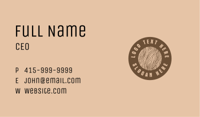 Woodgrain Craft Workshop Business Card Image Preview