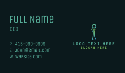 Business Startup Letter I Business Card Image Preview