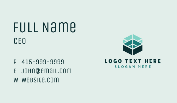 Artificial Intelligence Software Business Card Design Image Preview