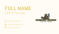 Rock Golem Pickaxe Business Card Image Preview