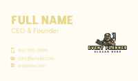 Rock Golem Pickaxe Business Card Image Preview