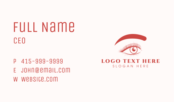 Beauty Eye Eyelash Business Card Design Image Preview