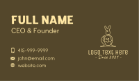 Australian Kangaroo Monoline Business Card Design