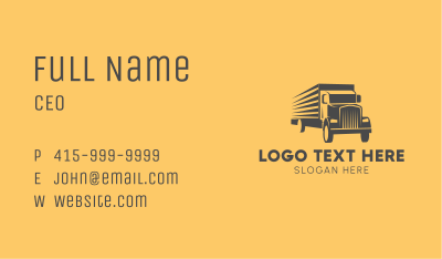 Express Cargo Truck Business Card Image Preview