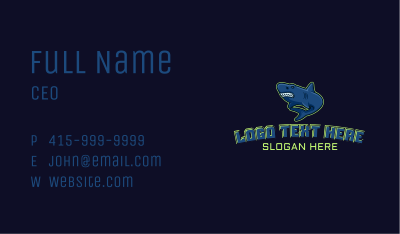Wild Shark Gaming Business Card Image Preview