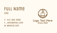 Hot Coffee Cup Ribbon Badge Business Card Image Preview