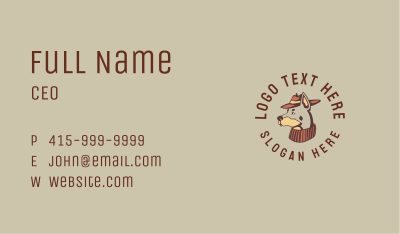 Hipster Dog Animal Clinic Business Card Image Preview