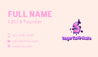 Pop Graffiti Art Number 3 Business Card Design