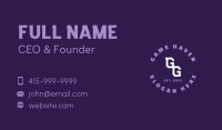 Business Round Lettermark Business Card Image Preview