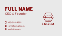 Hipster Weightlifter Gym Business Card Image Preview