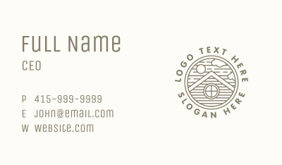 Wooden Cabin Adventure Business Card Image Preview