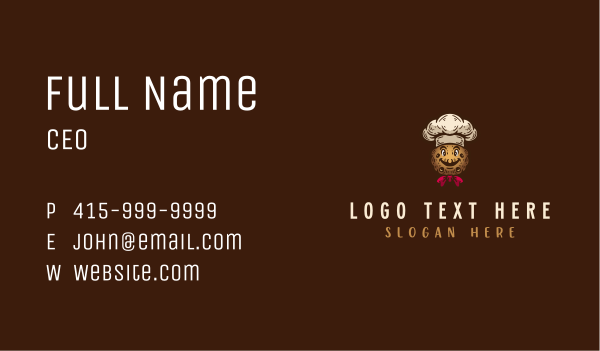 Cookie Pastry Baker Business Card Design Image Preview