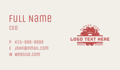 Saw Blade Carpentry Business Card Image Preview