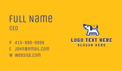 Dog Comb Grooming Business Card Image Preview