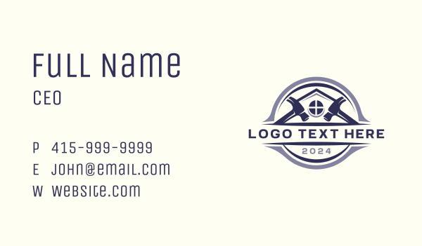 Handyman Hammer Maintenance Business Card Design Image Preview