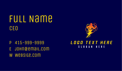 Human Lightning Voltage  Business Card Image Preview