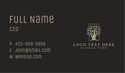 Human Tree Plant Business Card Image Preview