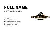 Industrial Mining Excavator Business Card Image Preview