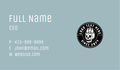 Skull Beer Pub Business Card Image Preview