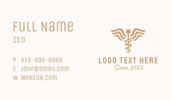 Medical Caduceus Pharmacy Business Card Design Image Preview